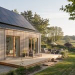 Illustration des différents sujets de la semaine : panneaux solaires, une voiture électrique Kia EV5 sur la route, un bidon de diesel rouge et un portrait de Donald Trump.
