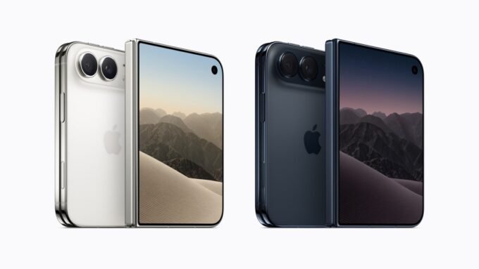 Apple's iPhone Duo Plagued by Early Cracking Issues, Users Report 9 Close-up of an Apple iPhone Duo with a noticeable crack on its foldable screen