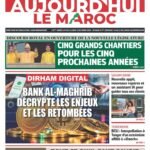 Illustration du journal électronique avec un cadenas, symbolisant l'accès exclusif aux abonnés, et des icônes représentant l'actualité, la politique, l'économie et la météo.