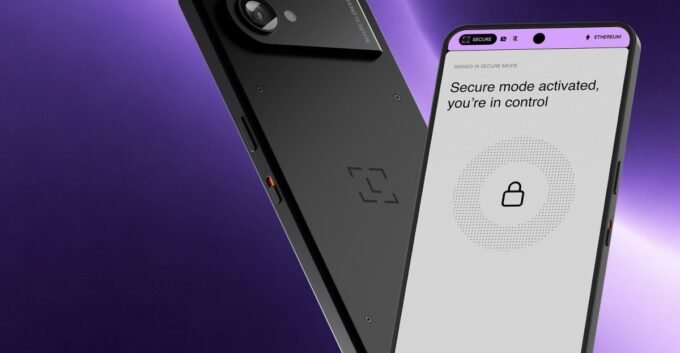 Ledger Atom hardware wallet resembling a smartphone