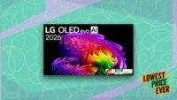 A sleek, thin-bezel 65-inch LG Evo C6 OLED TV displaying vibrant 4K content in a modern living room setting.