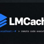 Illustration of a padlock over a server rack, symbolizing a critical cybersecurity vulnerability in LMCache affecting LLM servers.