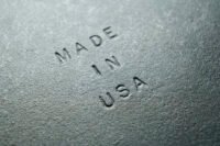 Factory floor with 'Made in America' label, symbolizing domestic manufacturing and economic considerations