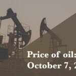 Oil barrels and a graph showing rising oil prices