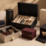 Un emballage de produit réutilisé comme vase, symbolisant la prolongation de la vie du packaging au-delà de sa fonction première.