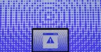 An abstract digital representation of PHP code, symbolizing critical vulnerabilities and web security threats.