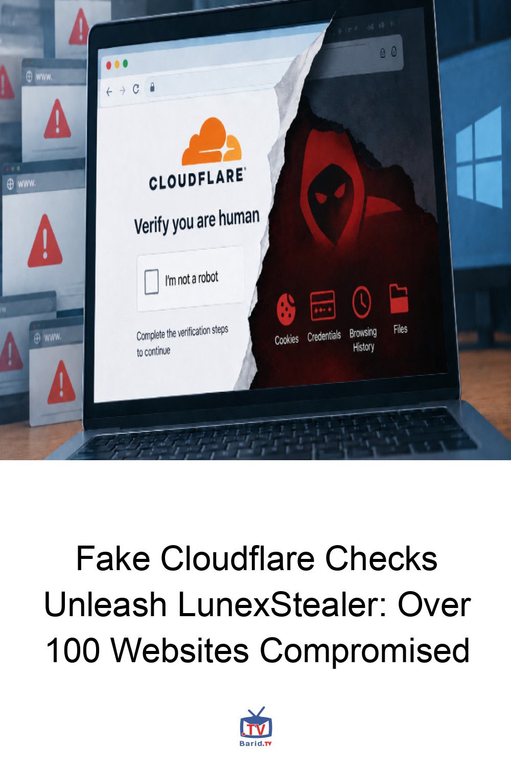 Fake Cloudflare Checks Unleash LunexStealer: Over 100 Websites Compromised 4 Pinterest Hidden