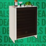 A Rocco Classic smart fridge in a retro-inspired setting, showcasing its design and smart features.