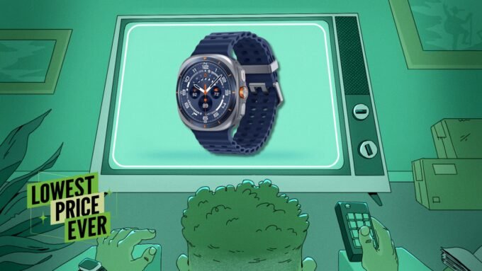 Samsung Galaxy Watch Ultra smartwatch displaying outdoor features