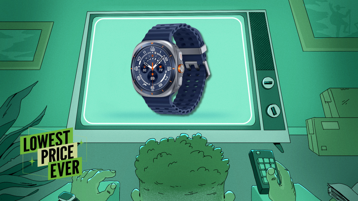 Samsung Galaxy Watch Ultra smartwatch displaying outdoor features