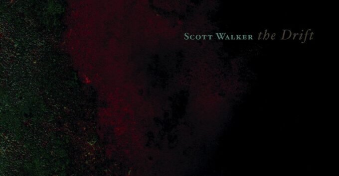 Album cover for Scott Walker's 'The Drift' featuring abstract imagery