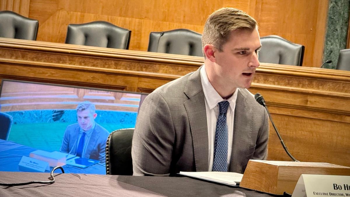 Senator Richard Blumenthal scrutinizes former White House crypto adviser Bo Hines over Tether payments to his consulting firm.